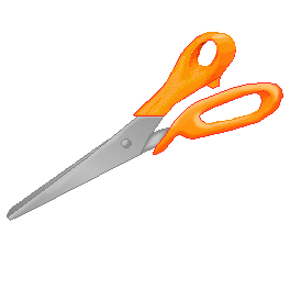 Orange-handled scissors to a Pepsi can animation created in Microsoft Paint